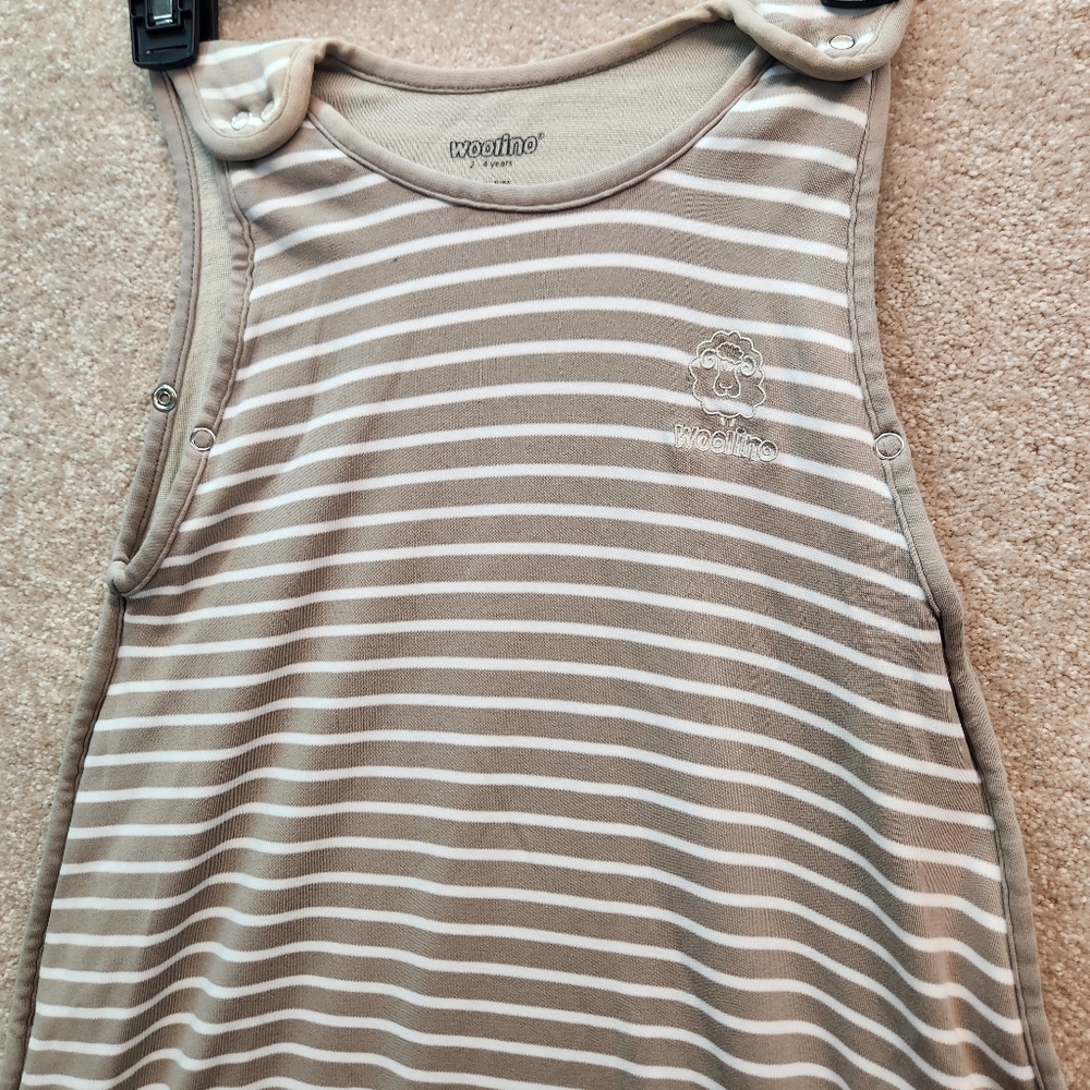 4 Season Woolino Ultimate Toddler Sleep Sack  2 to 4 Years Earth Neutral Wool